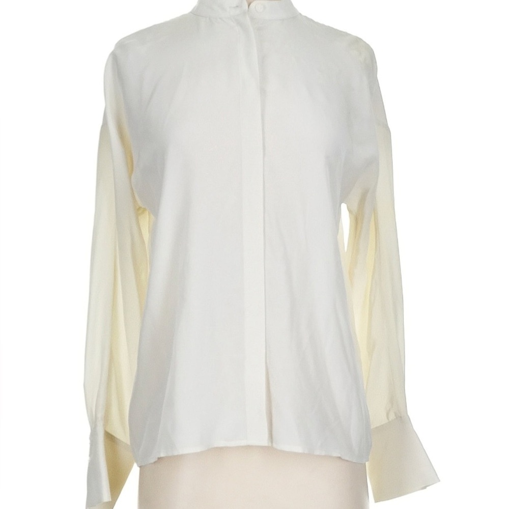 Club Monaco silk cream blouse